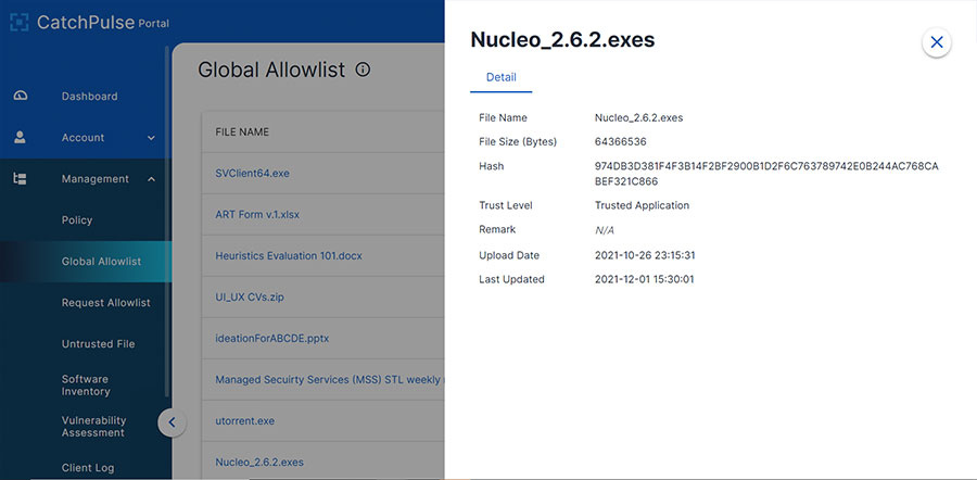 Central allow list