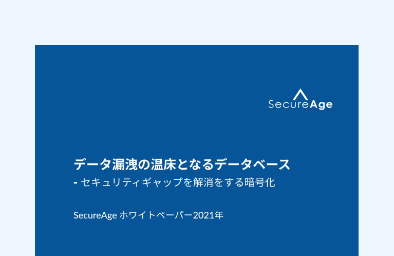 データ漏洩の温床となるデータベース - セキュリティギャップを解消をする暗号化